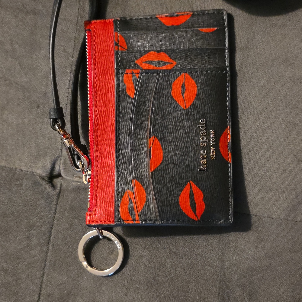 NWT Kate Spade Lip Toss Pochette And Card Holder Wrislet Set - Picture 5 of 6